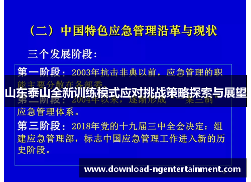 山东泰山全新训练模式应对挑战策略探索与展望